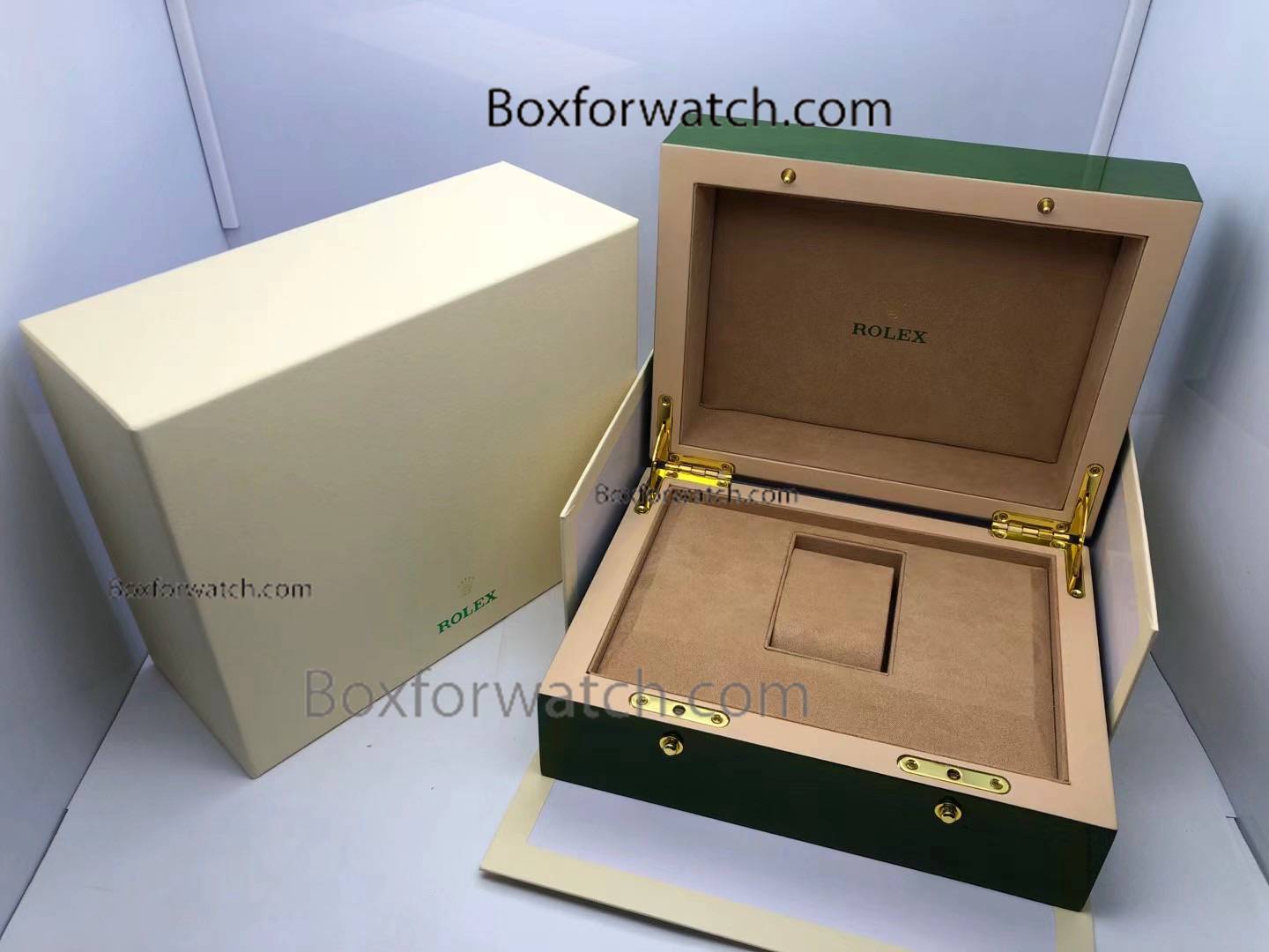 Best Quality Rolex Wood Watch Box Green for 1 Watch